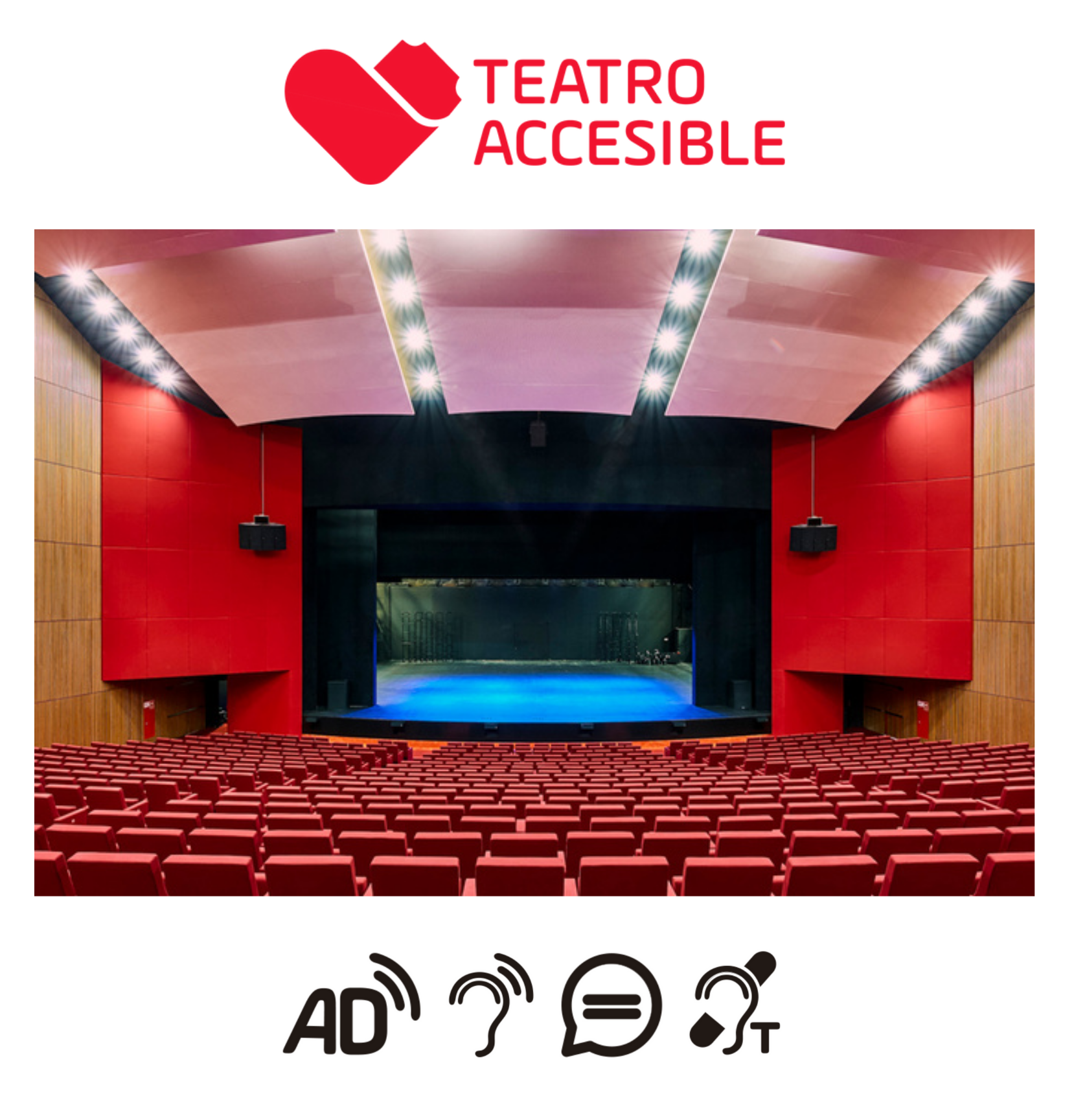 El teatro en el Centro Niemeyer da un nuevo paso hacia la plena accesibilidad